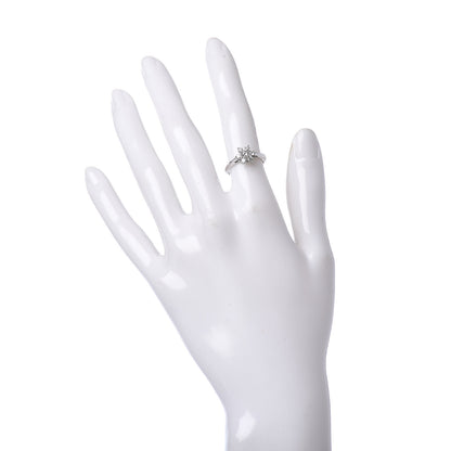 Tiffany Platinum Diamond Flower Ring 48 4.5 2 of 5