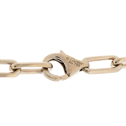 Cartier 18K White Gold SM Santos De Cartier Link Necklace 5 of 6