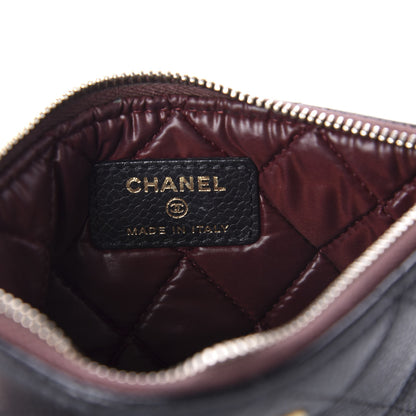 Chanel Caviar Quilted Small Cosmetic Case Black 8 of 9