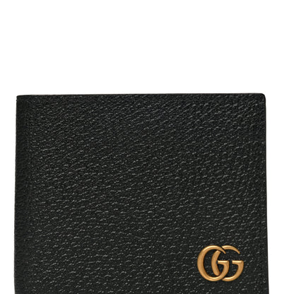 Gucci Calfskin Boar Effect GG Marmont Bi-Fold Wallet Black 7 of 10