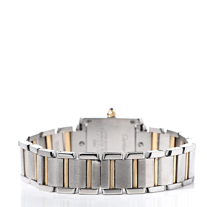 Cartier Stainless Steel 18K Yellow Gold 20mm Tank Francaise Quartz Watch 4 of 7