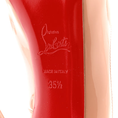 Christian Louboutin Patent New Very Prive 120 Pumps 35.5 Nude 7 of 9