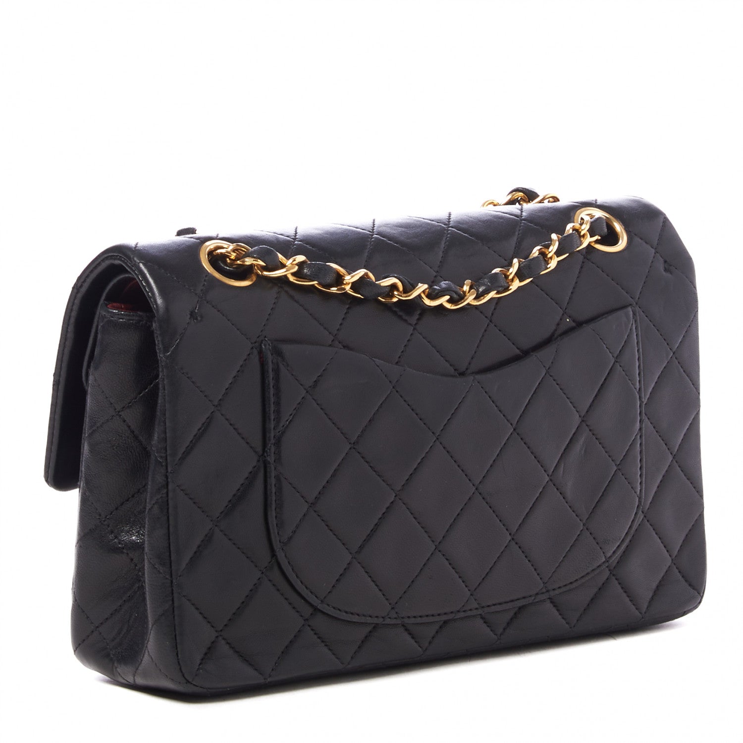 Chanel Lambskin Quilted Small Double Flap Black 2 of 10