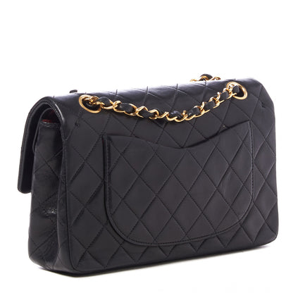 Chanel Lambskin Quilted Small Double Flap Black 2 of 10