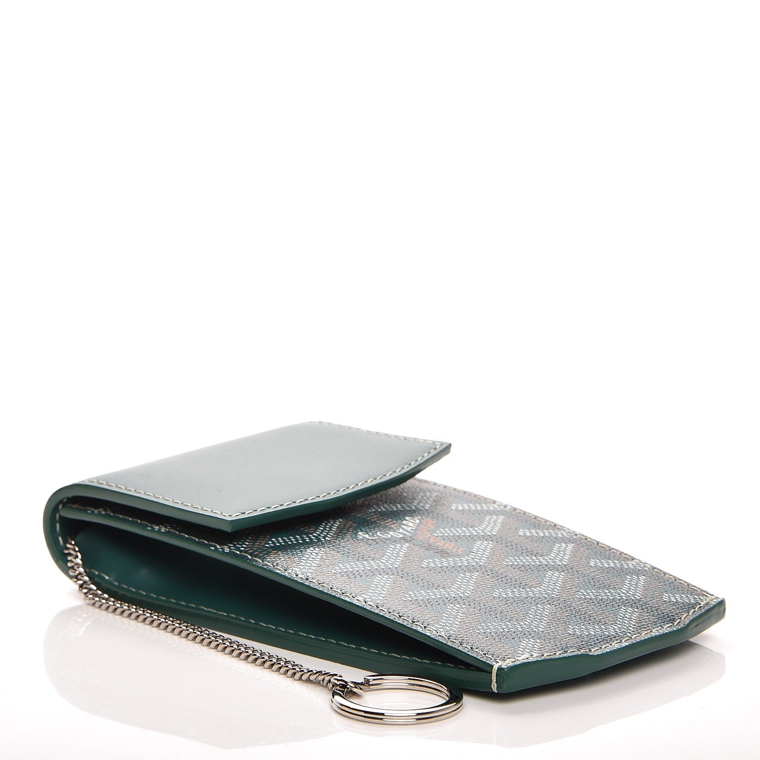 Goyard Goyardine Portier GM Key Pouch Green 4 of 6