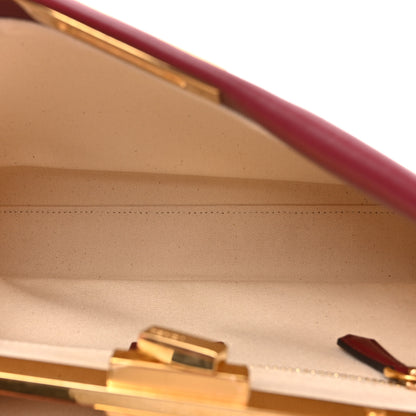 Fendi Canvas Calfskin Crocodile Embossed Medium Peekaboo Iconic Satchel Grezzo Barolo Bubblegum 5 of 17