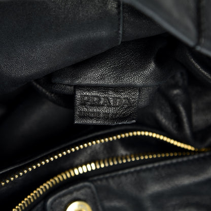 Prada Soft Calfskin Hobo Black 7 of 10