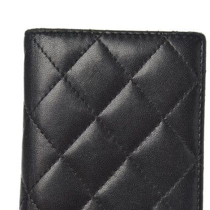 Chanel Lambskin Quilted Card Holder Wallet Black 9 of 12