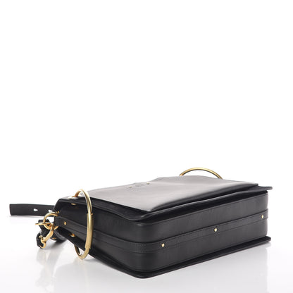 Chloe Calfskin Suede Medium Roy Bag Black 4 of 8