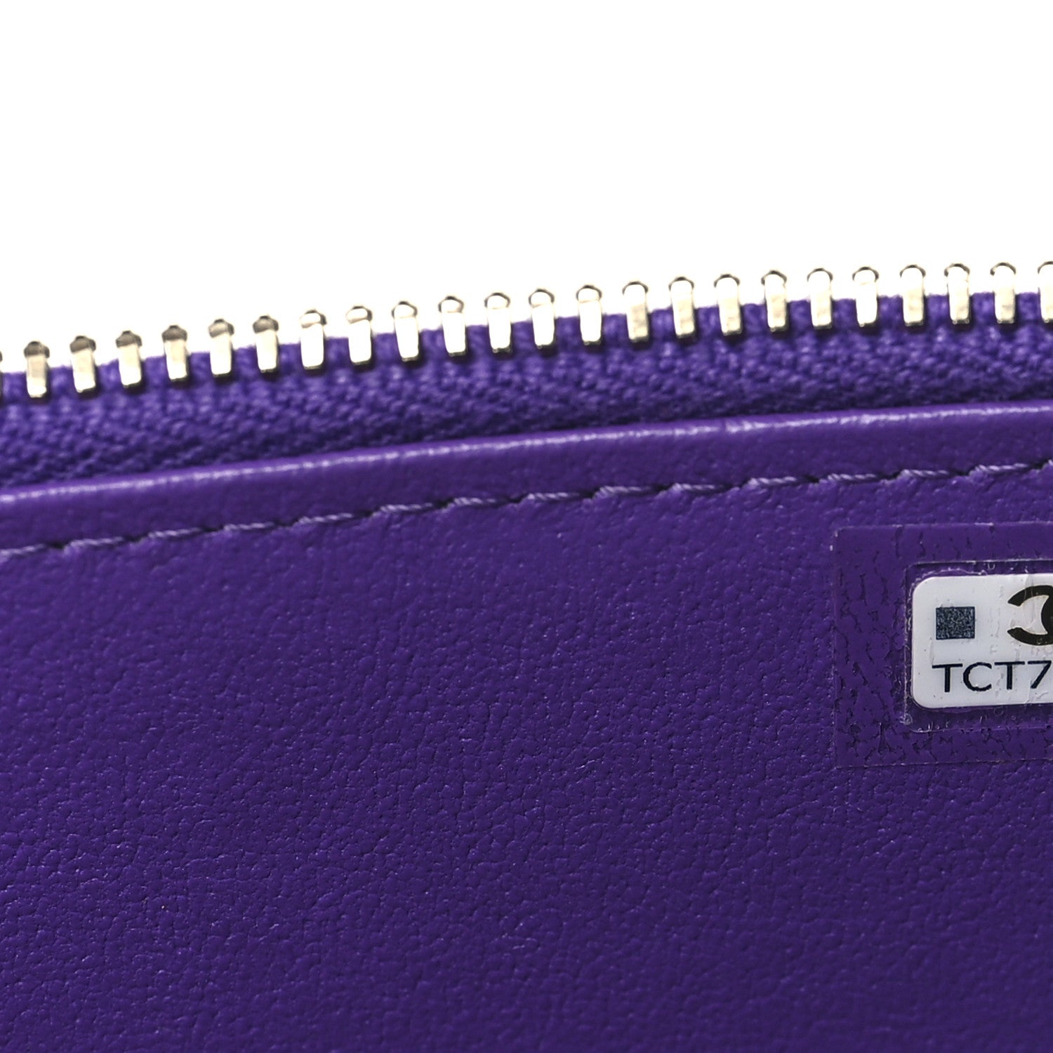 Chanel Lambskin Quilted Small Top Handle Vanity Case With Chain Purple 7 of 11
