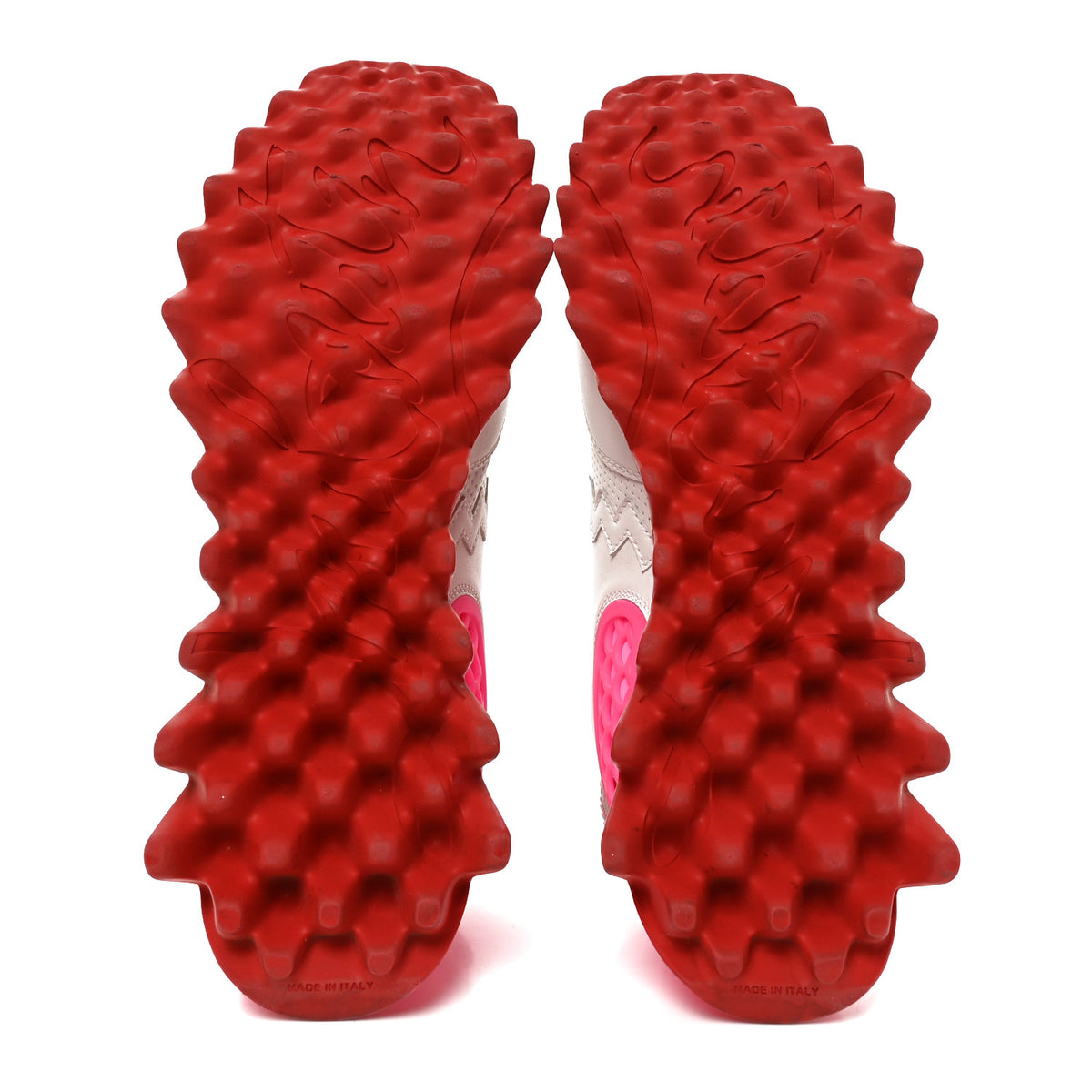 Christian Louboutin Calfskin Neoprene Womens Loubishark Sneakers 36 White Fluo Pink 7 of 10