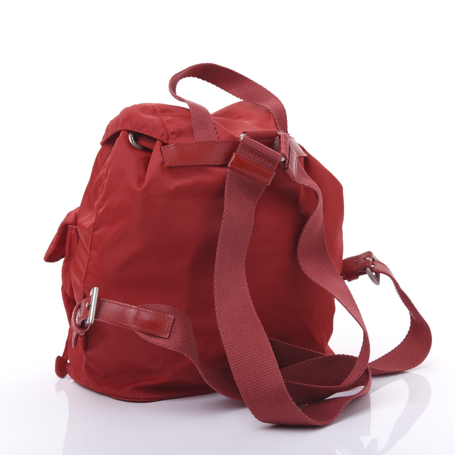 Prada Nylon Vela Small Backpack Rosso 2 of 9