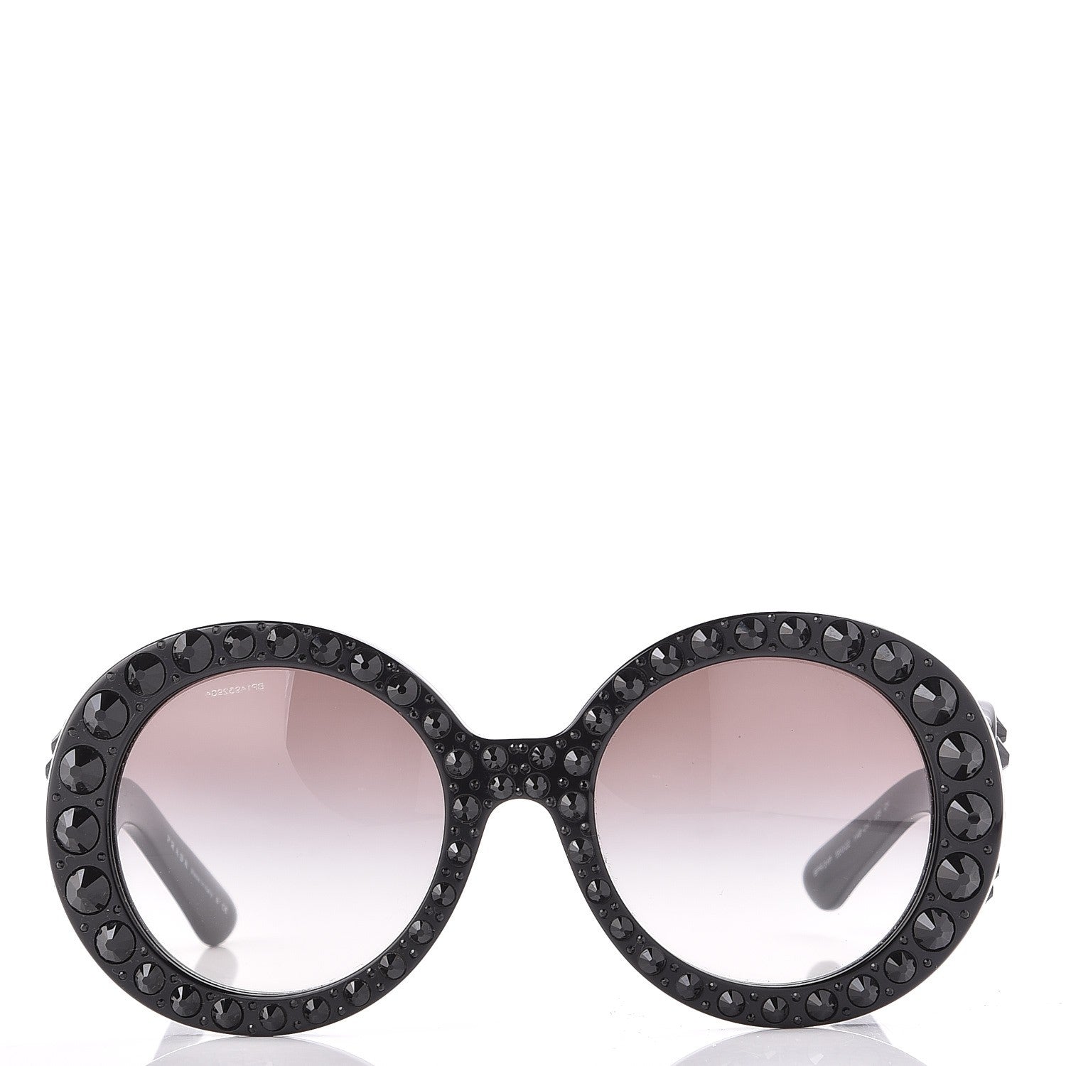 Prada Crystal Baroque Sunglasses SPR 31P Black 2 of 8