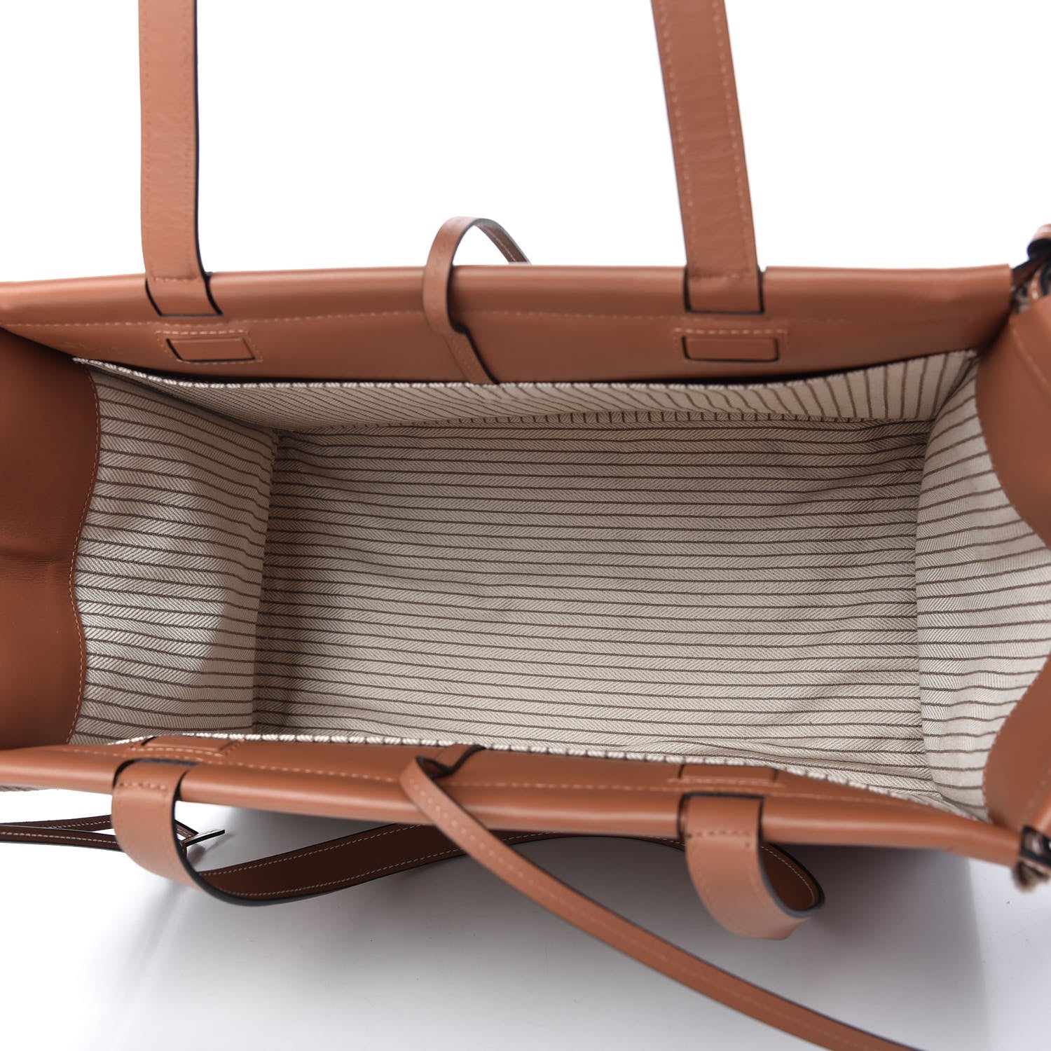 Loewe Canvas Calfskin Cushion Tote Taupe 5 of 9