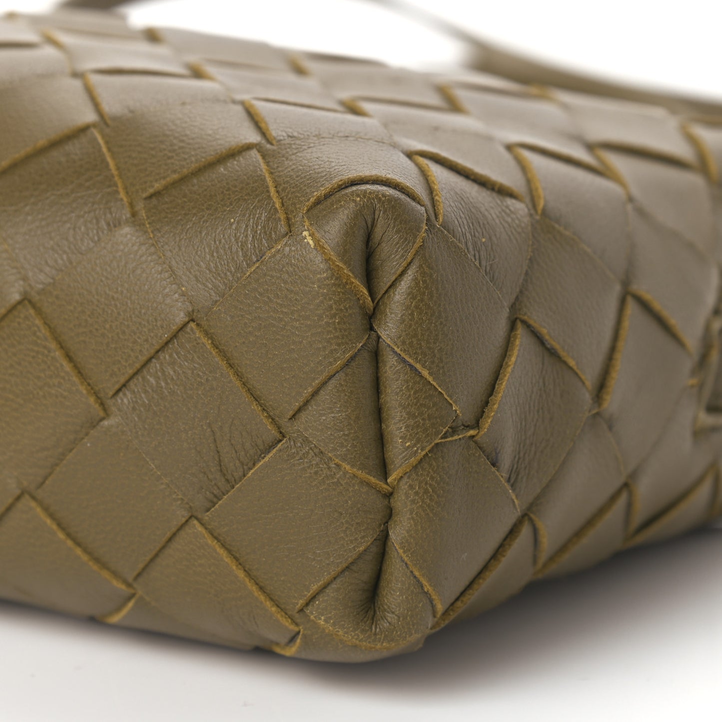 Nappa Intrecciato Mini Crossbody Mud