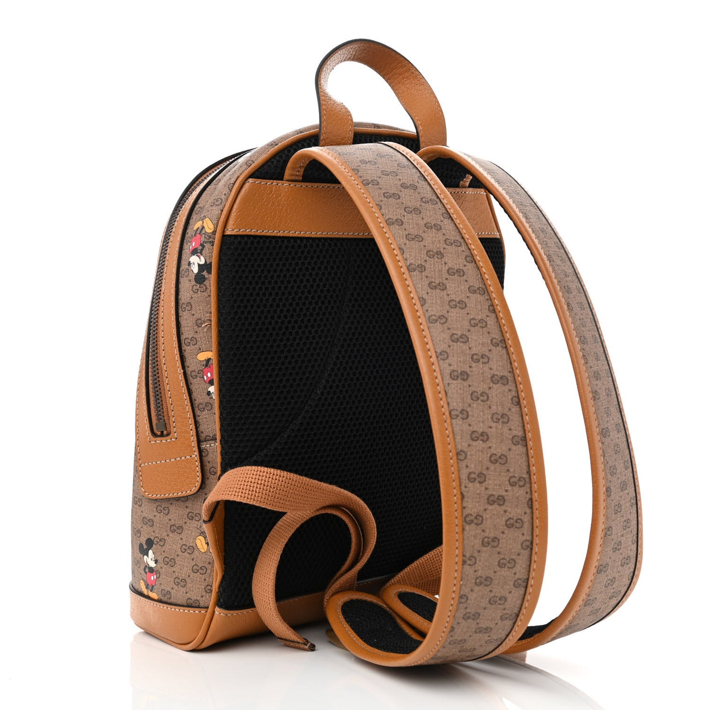 X DISNEY Mini Vintage GG Supreme Monogram Mickey Mouse Small Dome Backpack Beige Vintage Sun Oil