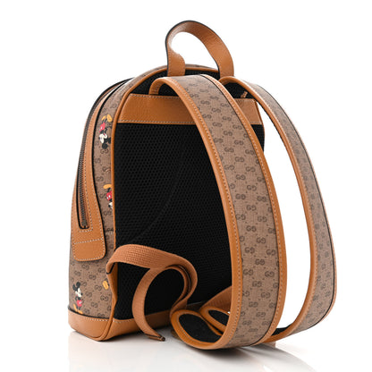 Gucci X DISNEY Mini Vintage GG Supreme Monogram Mickey Mouse Small Dome Backpack Beige Vintage Sun Oil 3 of 8