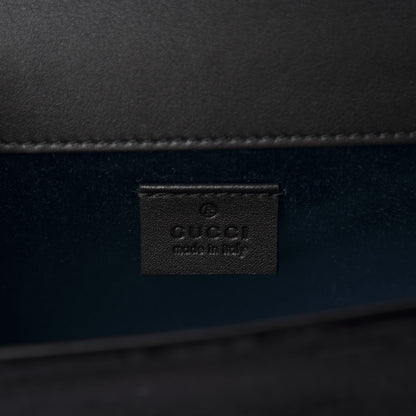 Gucci Velvet Crystal Square G Shoulder Bag Black 8 of 11
