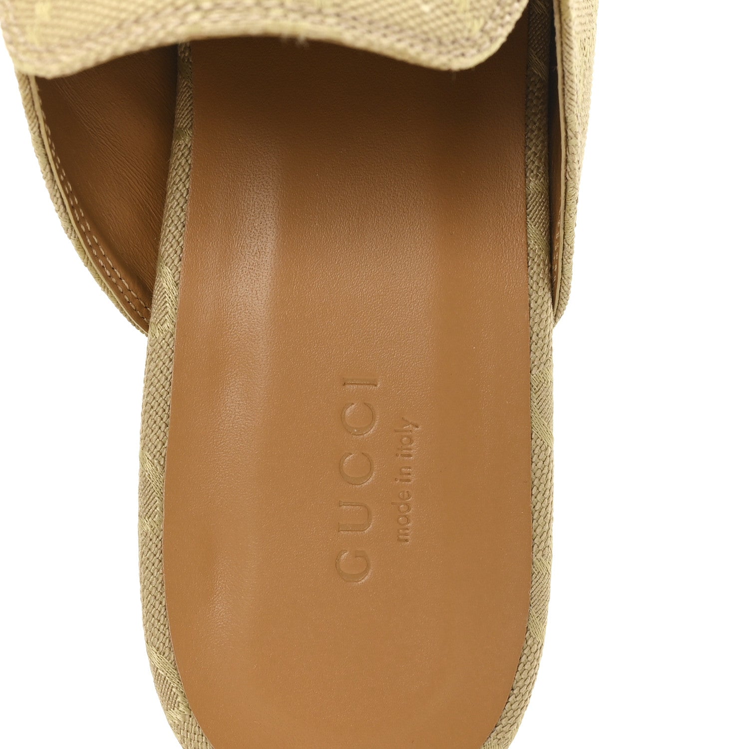 Gucci GG Monogram Canvas Womens Princetown Slippers 40.5 Egypt Salt 8 of 10