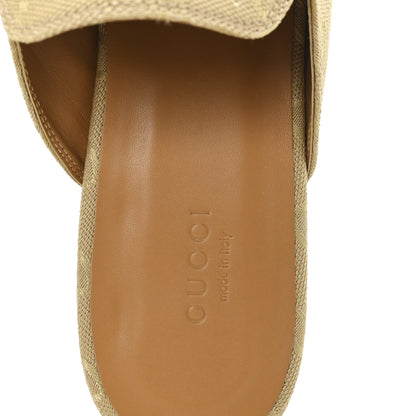 Gucci GG Monogram Canvas Womens Princetown Slippers 40.5 Egypt Salt 8 of 10