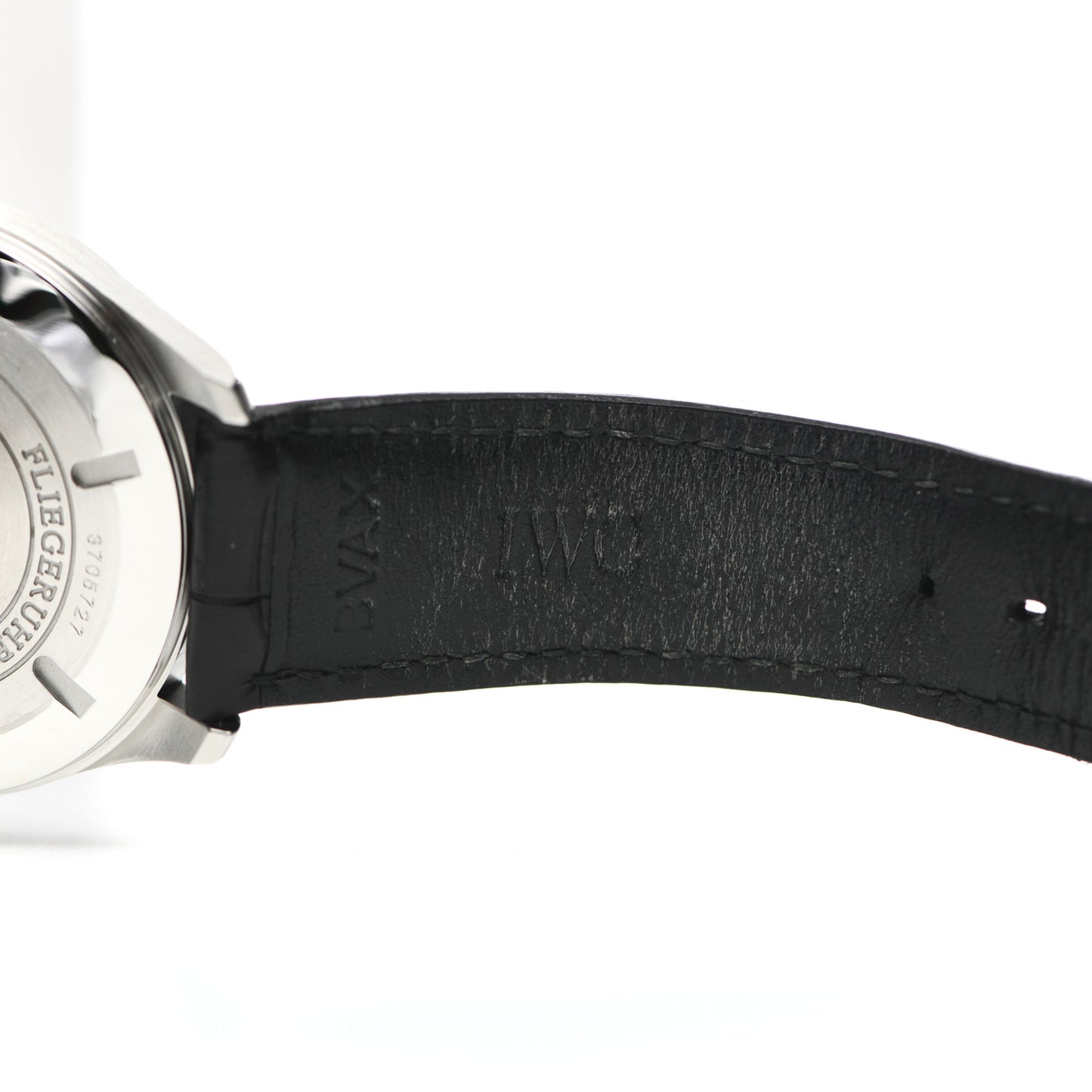Stainless Steel Alligator 39mm Pilot Mark XVI Automatic Watch Black IW325501