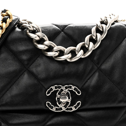 Chanel Lambskin Quilted Large Chanel 19 Flap Black 8 of 11