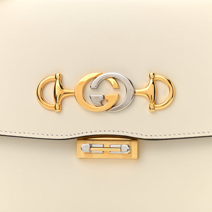 Gucci Grained Calfskin Small Zumi Shoulder Bag Mystic White Mystic White 8 of 10