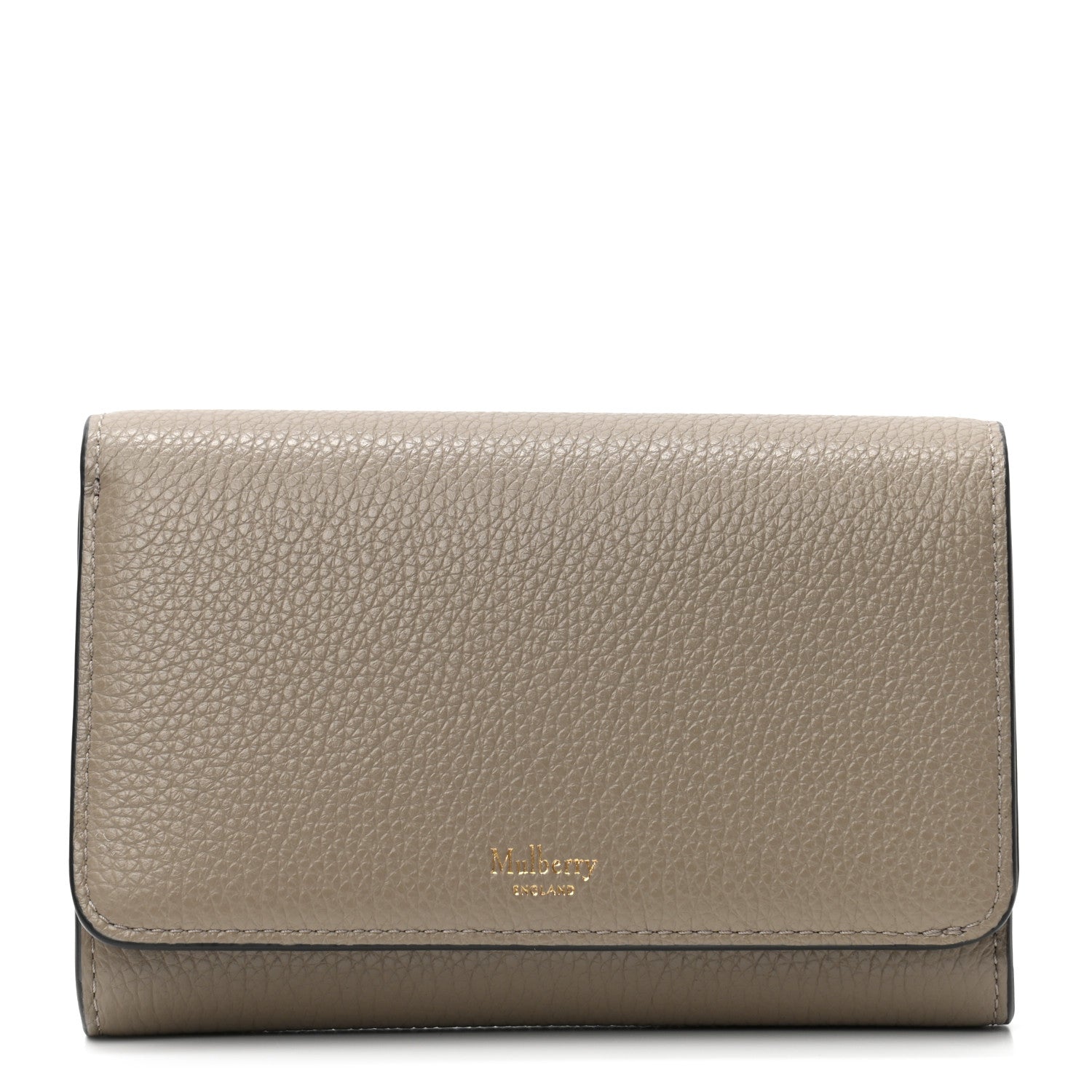 Mulberry Small Classic Grain Medium Continental French Wallet Solid Grey 1 of 7