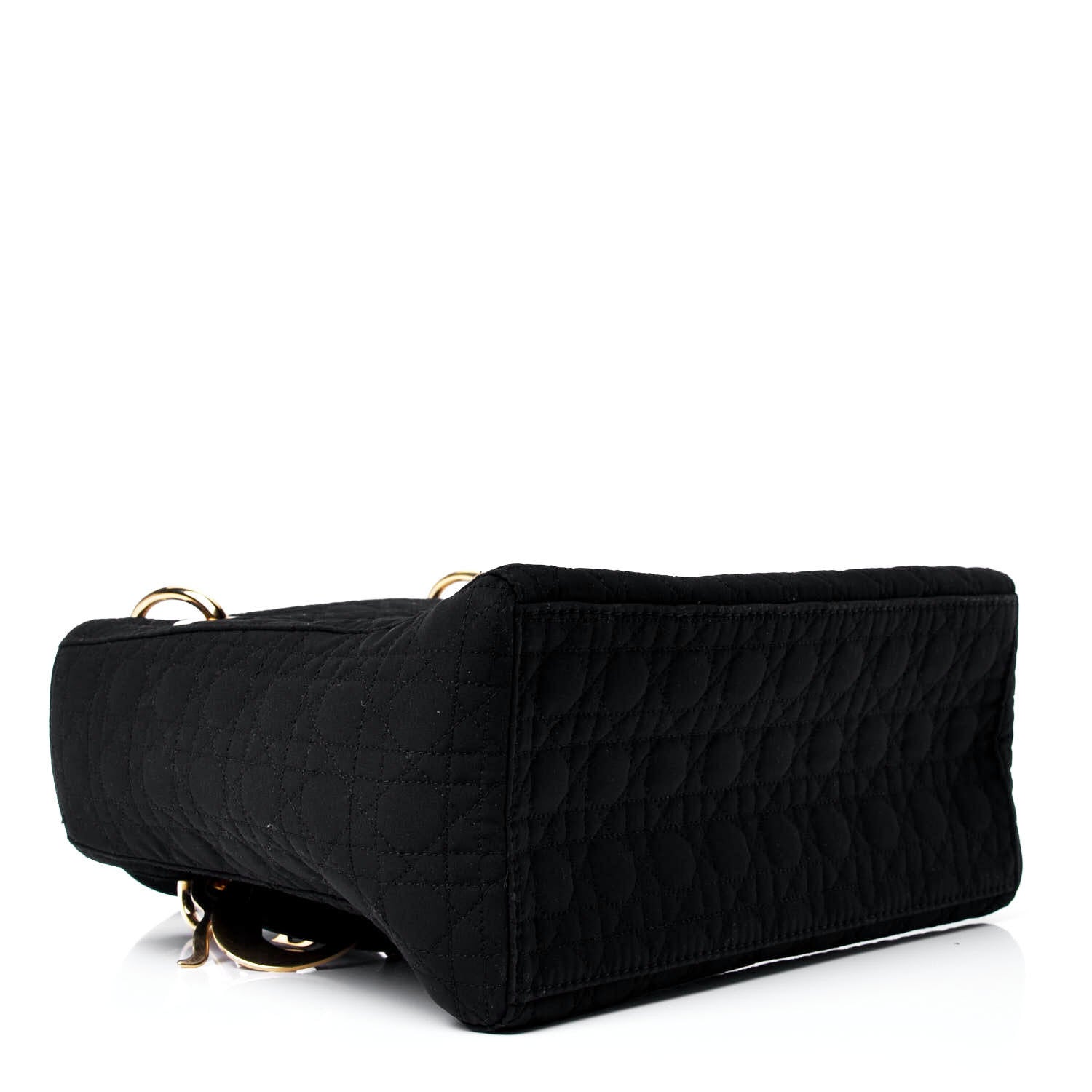 Christian Dior Nylon Cannage Medium Lady Dior Black 3 of 4
