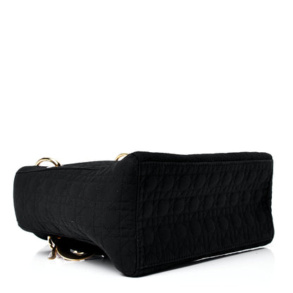 Christian Dior Nylon Cannage Medium Lady Dior Black 3 of 4