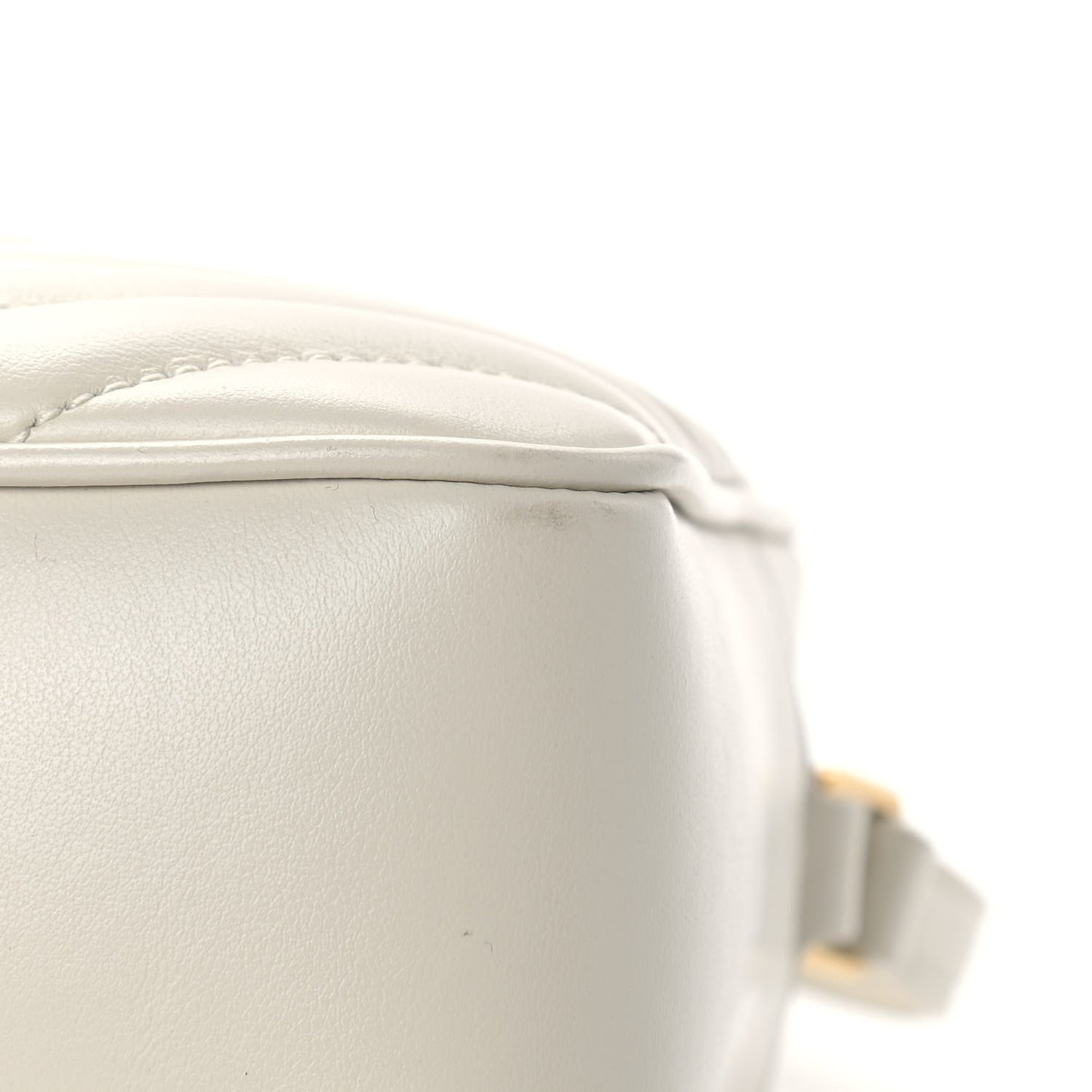 Calfskin Matelasse Monogram Lou Camera Bag Crema Soft