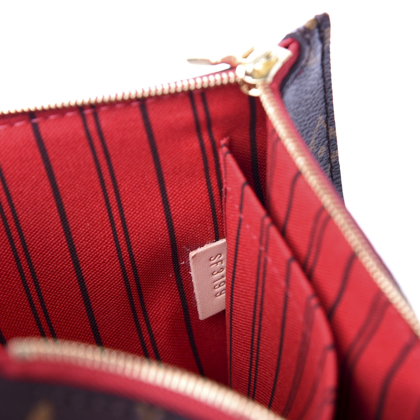 Monogram Neverfull MM GM Pochette Cherry