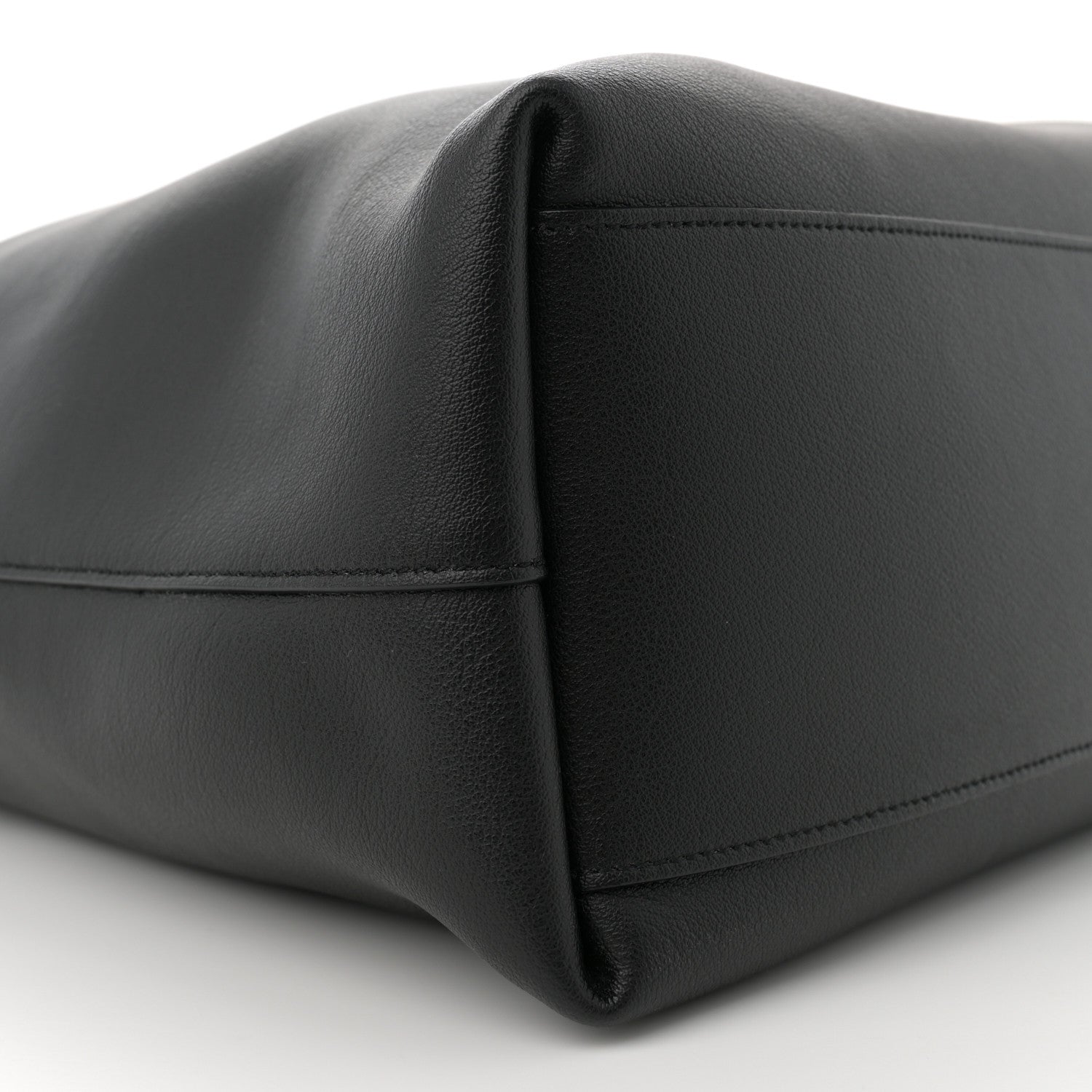 Saint Laurent Calfskin Bold Shopping Tote Black 10 of 13