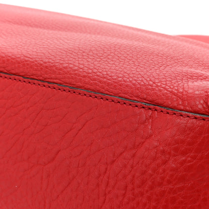 Gucci Pebbled Calfskin Medium Soho Chain Shoulder Bag Tabasco Red 12 of 12
