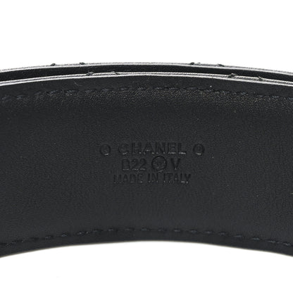 Chanel Calfskin Quilted CC Chain Belt 80 32 Black 5 of 7