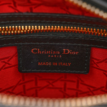 Christian Dior Lambskin Cannage Medium Lady Dior Black 6 of 11
