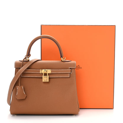 Hermes Togo Kelly Retourne 25 Gold 10 of 10