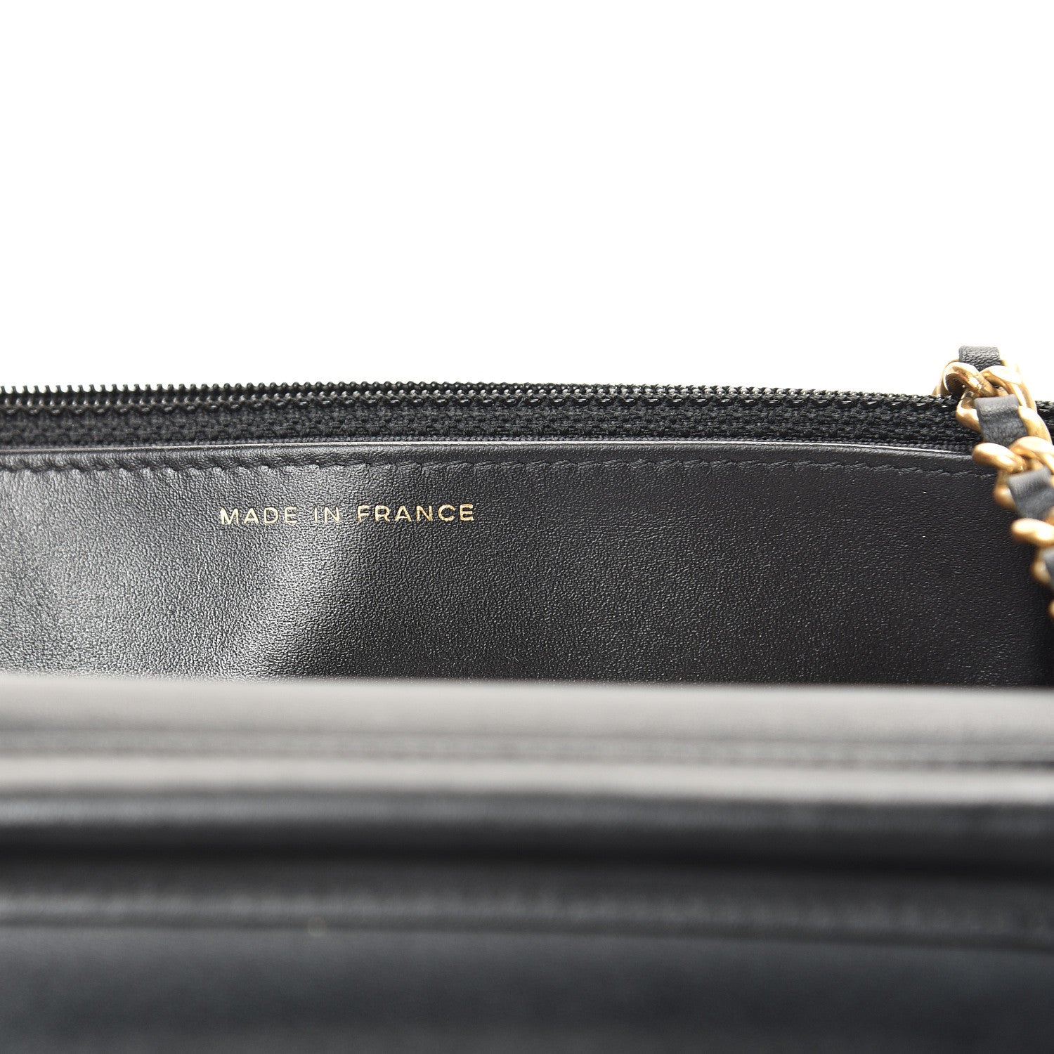 Chanel Aged Calfskin Quilted Lucky Charms Casino 2.55 Reissue Wallet On Chain WOC Black 6 of 11