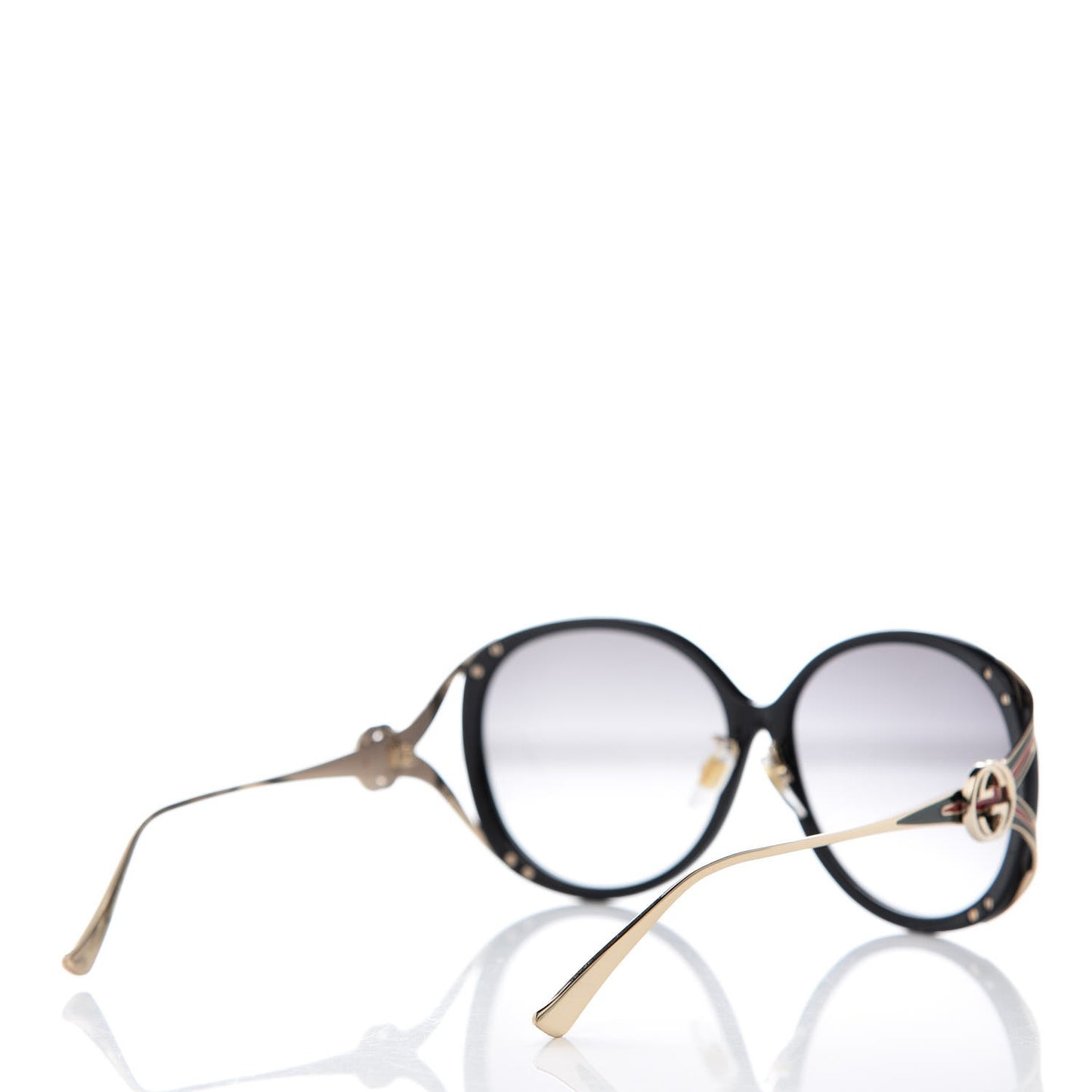 Round Frame Injected GG0226SK Sunglasses Black