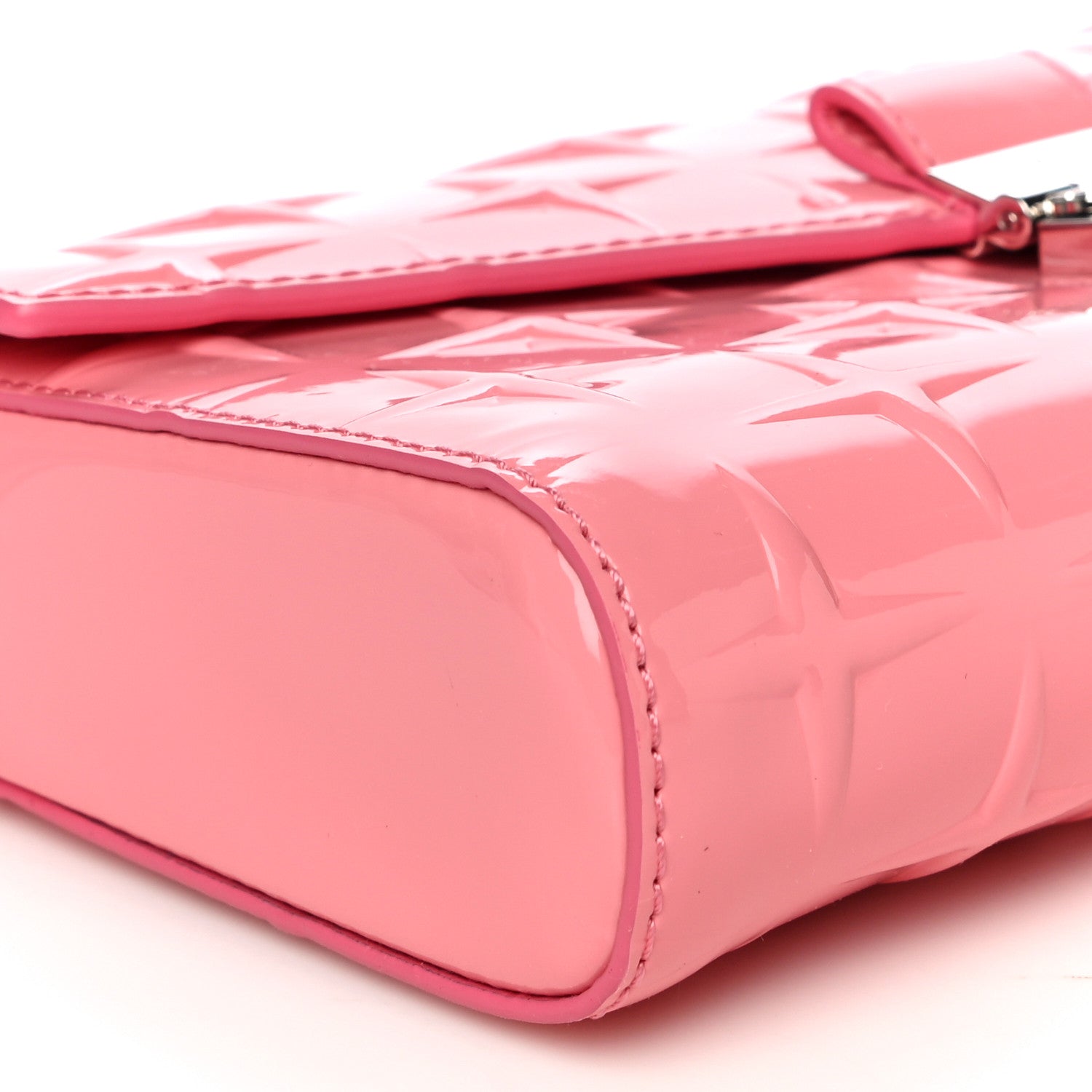 MCM Diamond Patent Medium Millie Crossbody Bag Teaberry 9 of 11