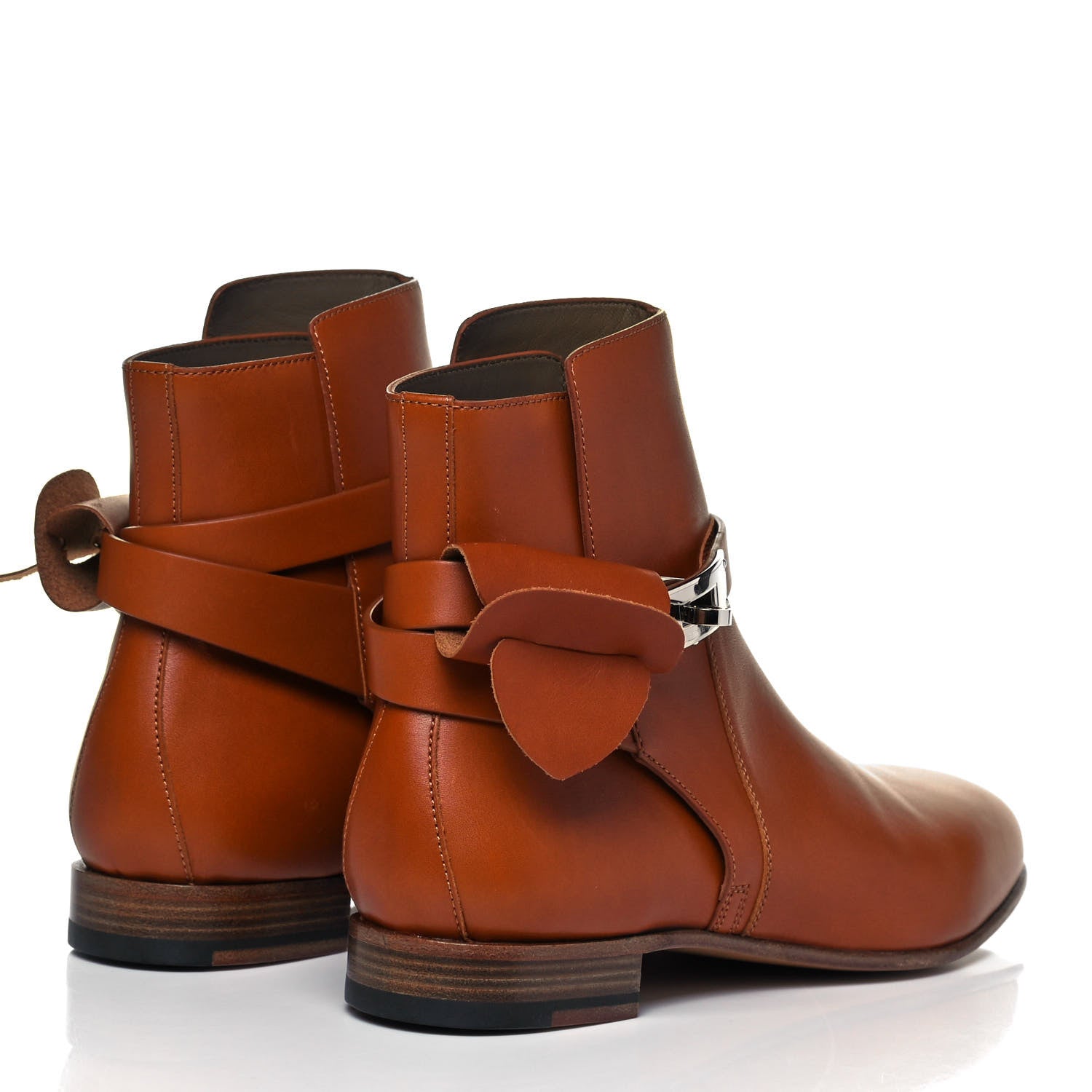 Hermes Calfskin Neo Low Boots 37.5 Naturel 3 of 6