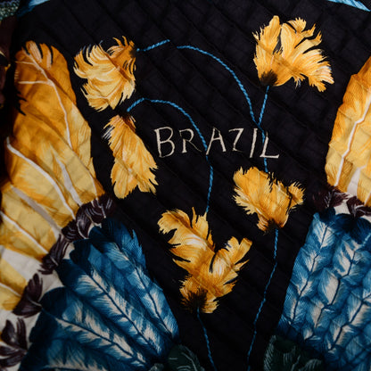 Hermes Silk Plisse Brazil Scarf 90 3 of 5