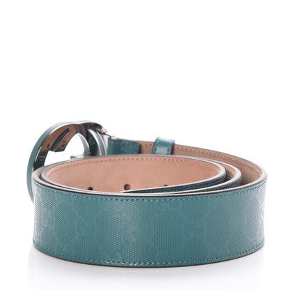 Gucci Imprime Monogram Interlocking G Belt 85 34 Verdant 3 of 7