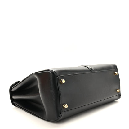 Celine Satinated Calfskin Medium 16 Top Handle Bag Black 4 of 10