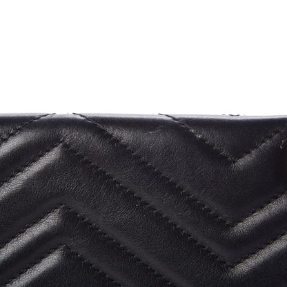 Gucci Calfskin Matelasse Small GG Marmont Shoulder Bag Black 8 of 18