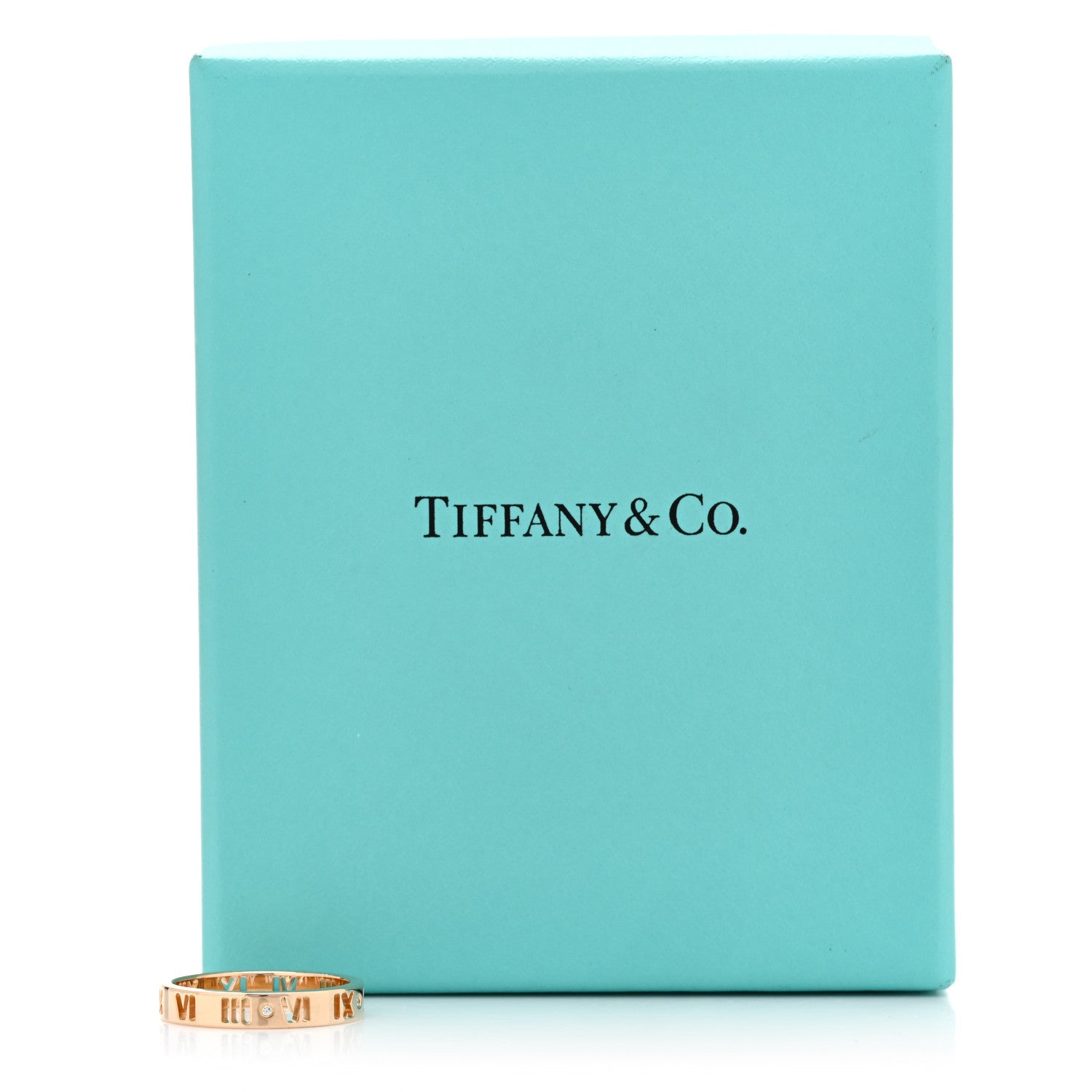 Tiffany 18K Rose Gold Diamond Atlas Pierced Ring 55 7.25 5 of 5