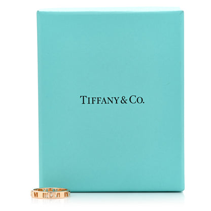 Tiffany 18K Rose Gold Diamond Atlas Pierced Ring 55 7.25 5 of 5