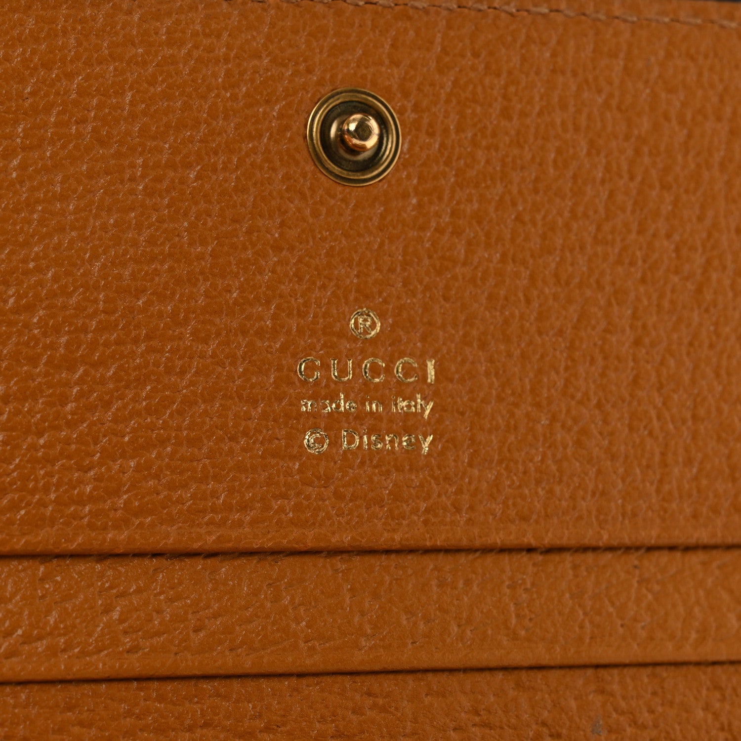Gucci X DISNEY Mini Vintage GG Supreme Monogram Mickey Mouse Card Holder Wallet Beige Vintage Sun Oil 6 of 8