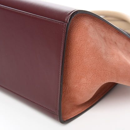 Celine Bullhide Calfskin Grained Nubuck Small Tri-Color Trapeze Medium Chamois 8 of 14