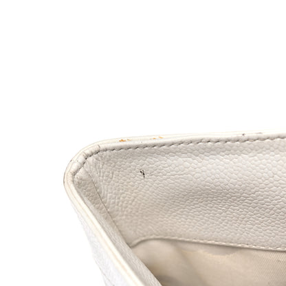 Chanel Caviar CC Tote White 11 of 20